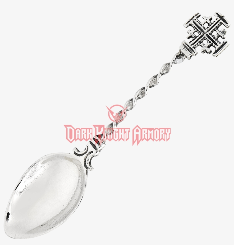 Sterling Silver Cross Salt Spoon - Brule La Gomme Pas Ton Ame, transparent png download