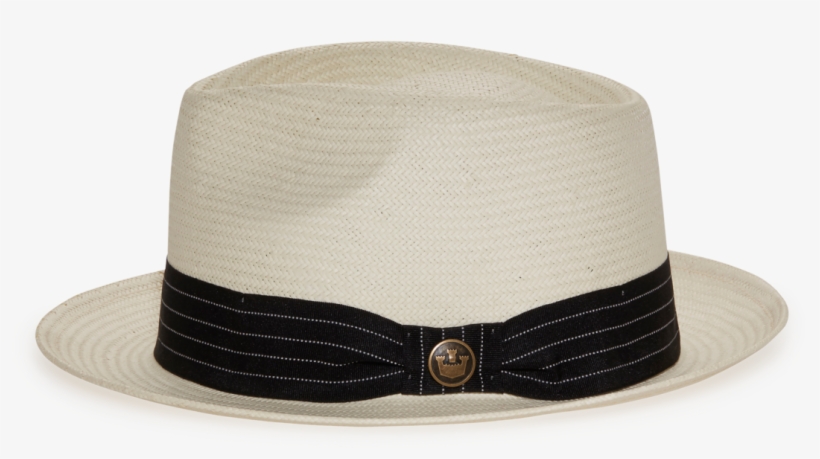 Snare Natural Straw Wide Brim Fedora Hat Front View - Fedora, transparent png download