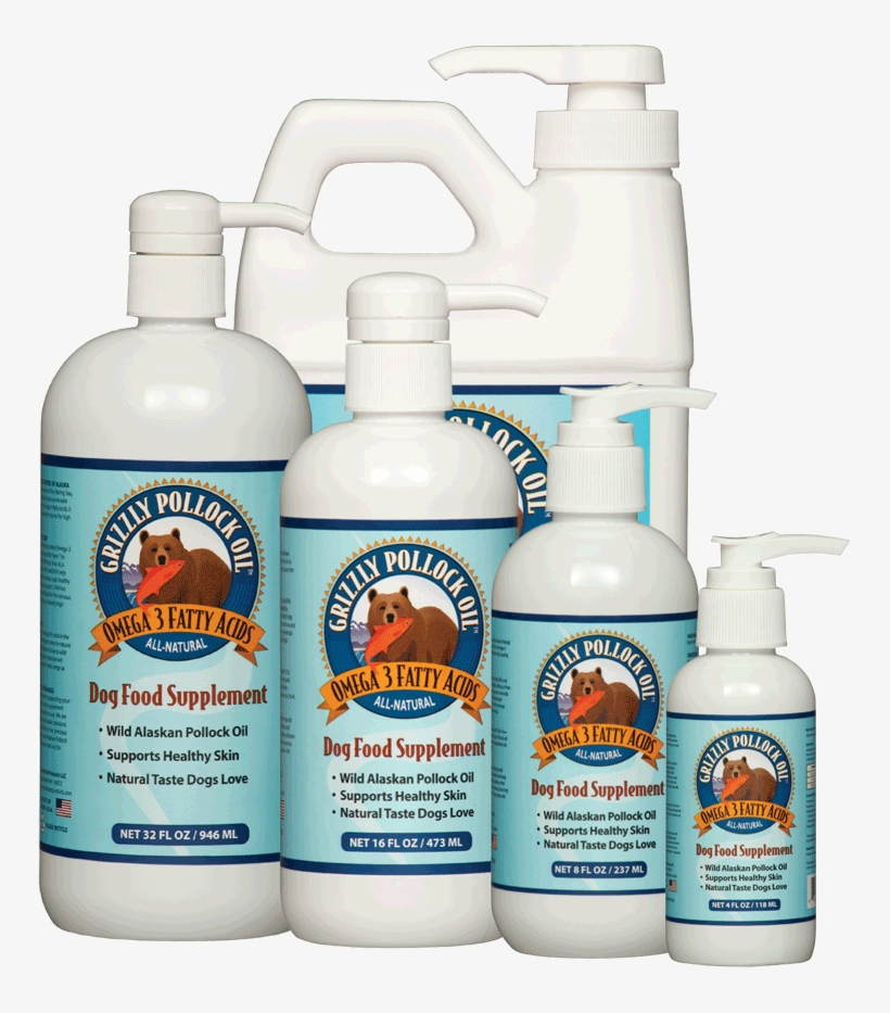 Grizzly Wild Alaskan Pollock Oil - Grizzly Pollock Oil 8oz, transparent png download