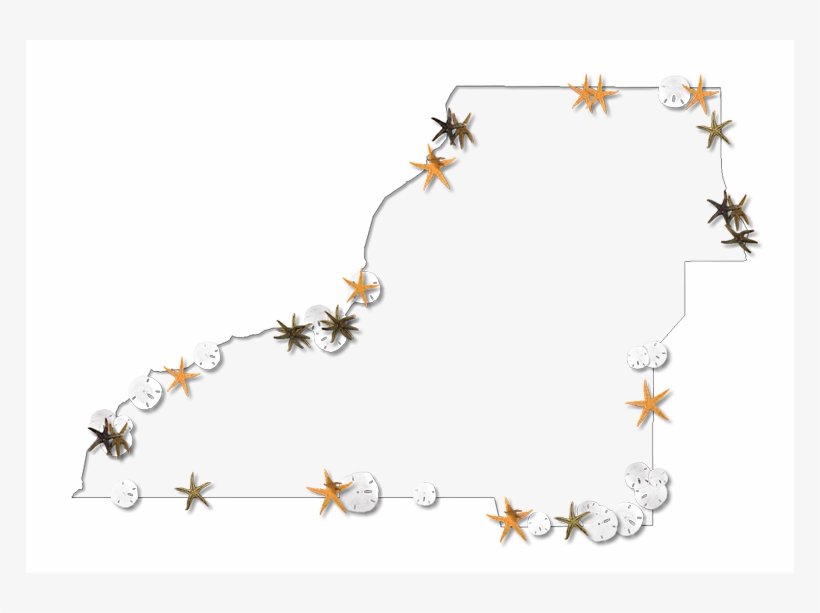 A Map Of Leon With A Thin Black Outline, Inner Drop - Illustration, transparent png download