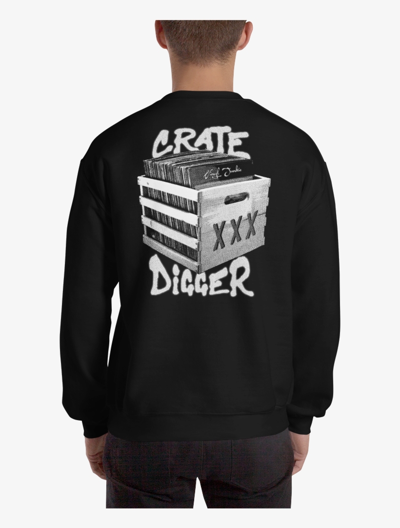 Crate Digger Sweatshirt - Crew Neck, transparent png download