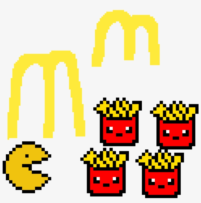 Pacman Loves Mcdonalds - Paint, transparent png download