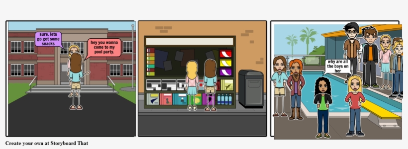 Pool Party - Cartoon, transparent png download