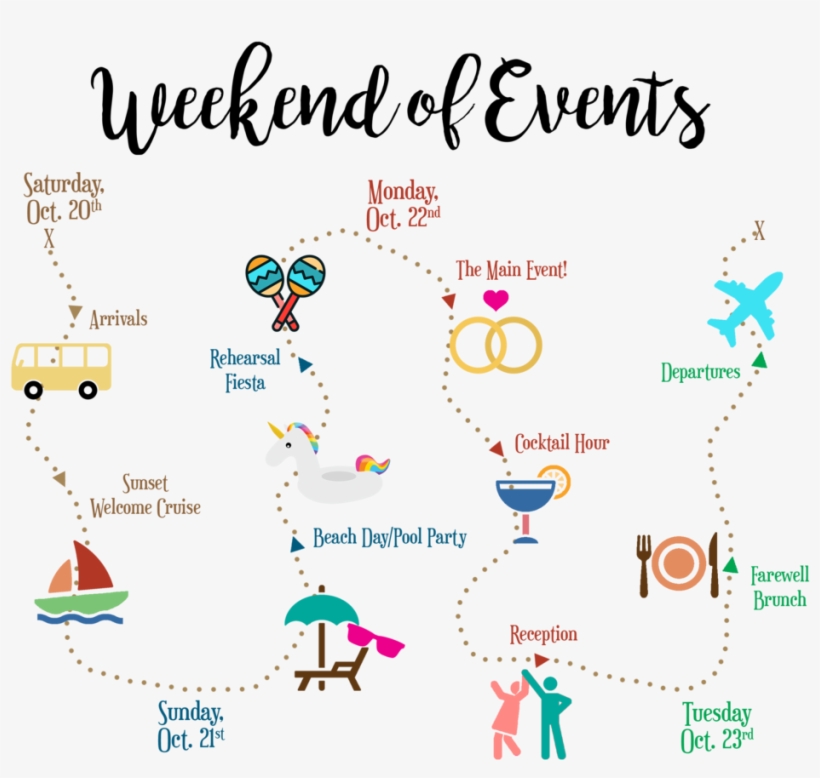 Lrg Dots-wedding Itinerary - 12" Welcome Off-white With Multicolored Pineapple Wooden, transparent png download