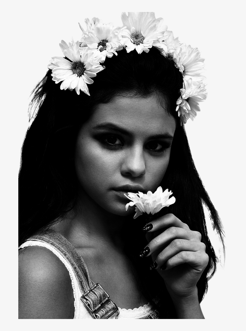 Selena Gomez, Selena, And Flowers Image - Selena Gomez Png, transparent png download