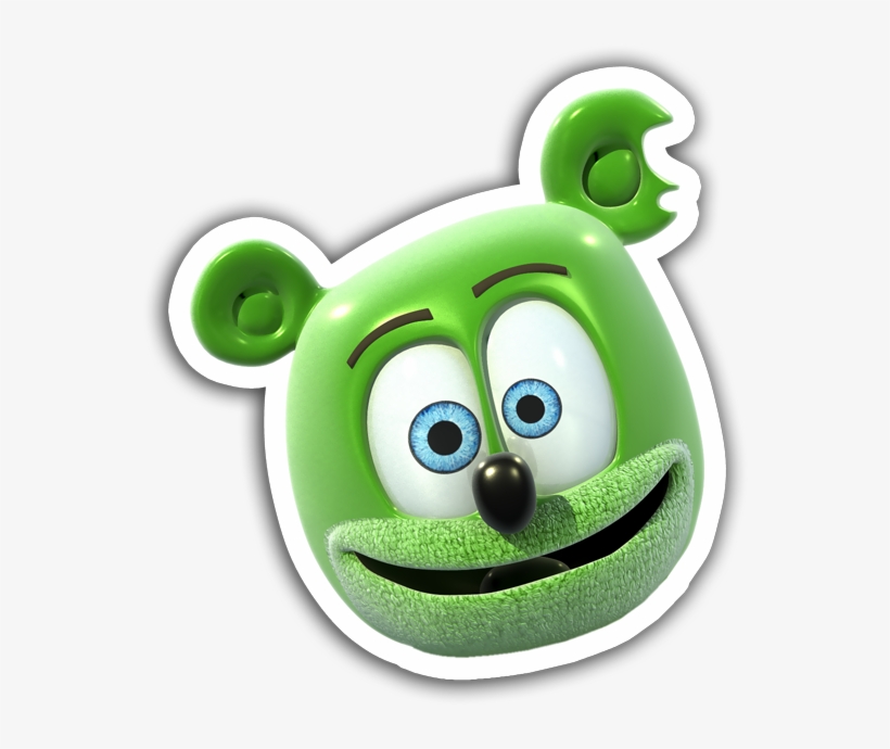 Gummibär Character Head Sticker - Gummy Bear Song Cake, transparent png download