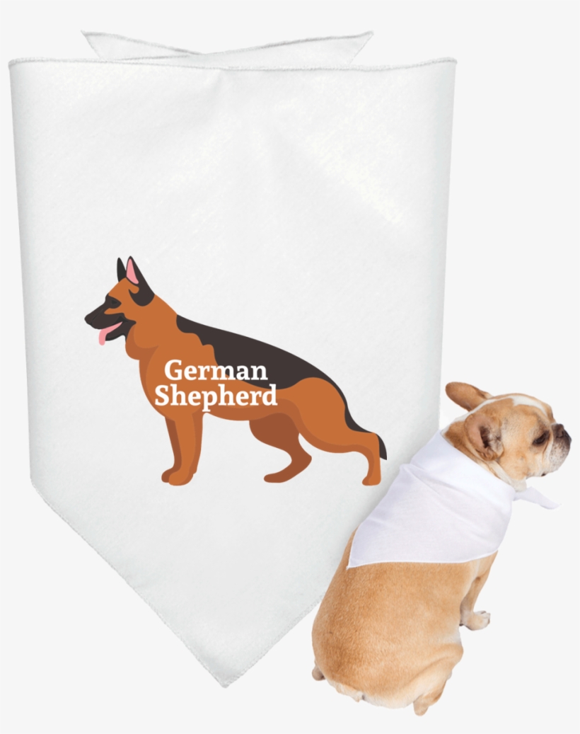 German Shepherd Illustration With Name Within 3905 - Red Bank High School, transparent png download
