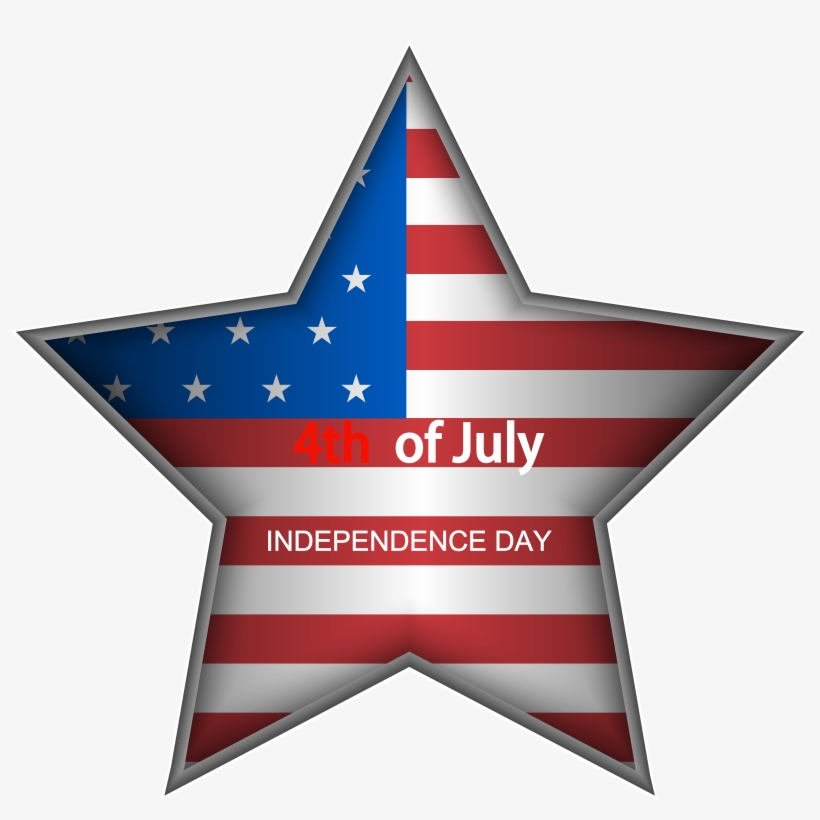 Usa Independence Day Star Png Clip Art Image, transparent png download