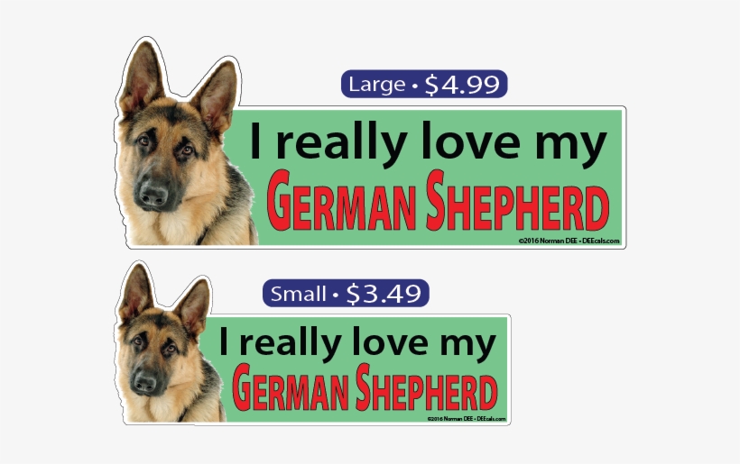 I Love My German Shepherd - German Shepherd Pillow Case, transparent png download
