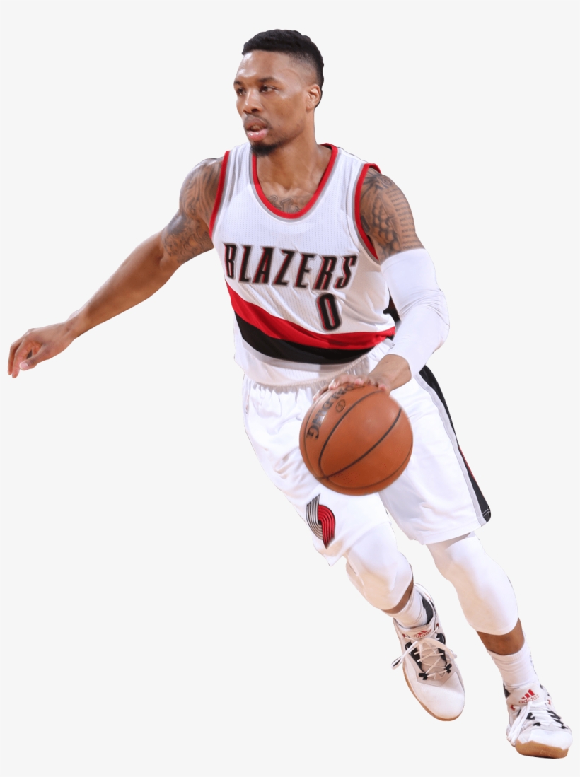 Clipart Free Basketball Player Dribbling Clipart - Damian Lillard Png, transparent png download