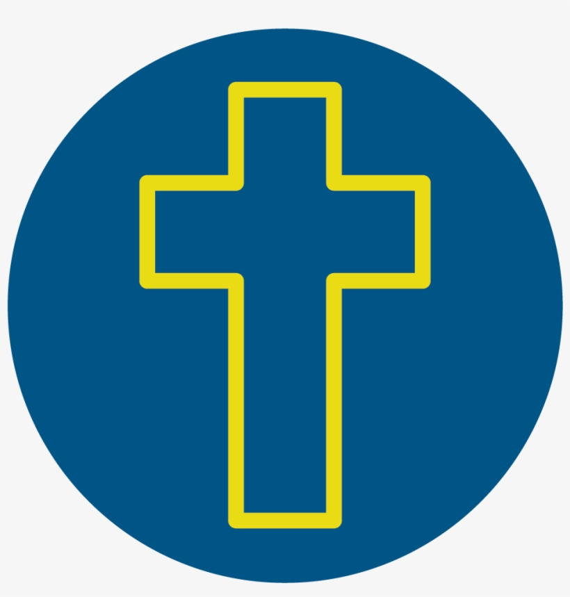 Line Icon Of Christ's Cross - Bible, transparent png download