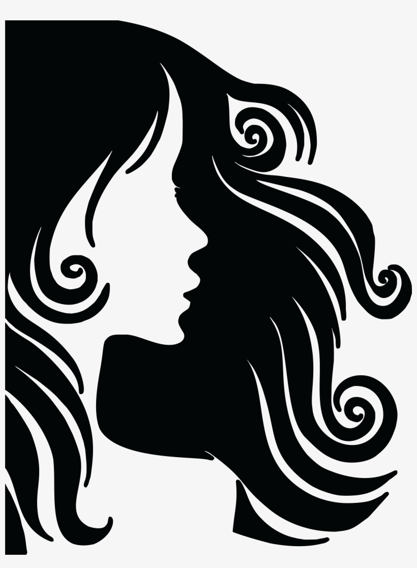Free Clipart Of A Profiled Woman With Long Hair - Journal: 160 Page Lined Journal/notebook, transparent png download
