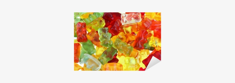 Assortment Of Colorful Fruity Gummy Bears Sticker • - Beef Gummy Bear, transparent png download