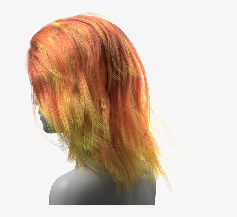 The V-ray Hair Sampler Is Set Up By Connecting The - Hair, transparent png download