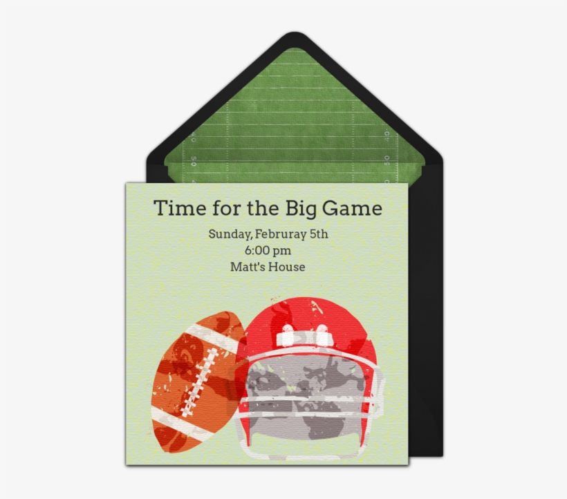 10 Free Super Bowl Party Invitations & Printable Flyer - Party, transparent png download