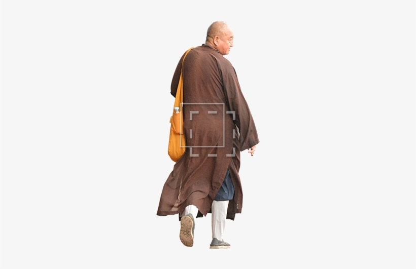 Smiling Holy Man Walking Away - Messenger Bag, transparent png download