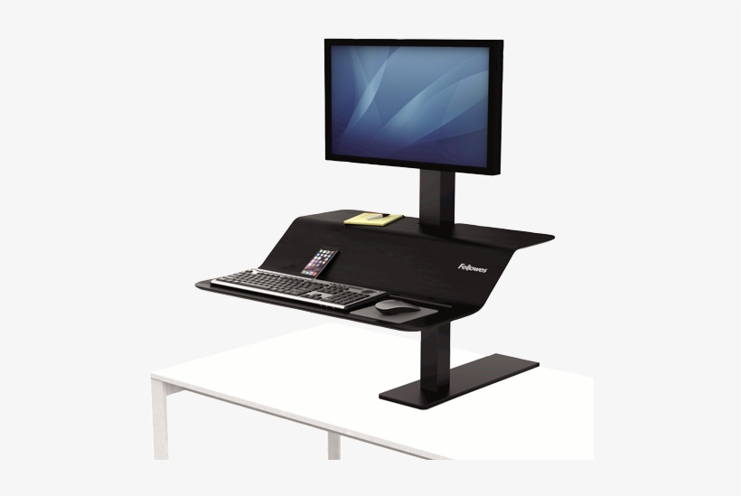 1 - Fellowes Lotus Ve Steel Sit-stand Workstation, Single,, transparent png download