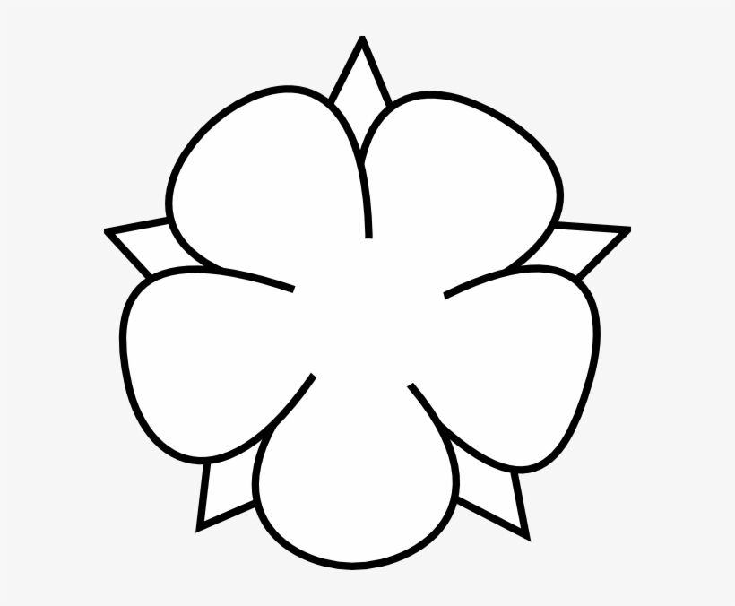How To Set Use Ornamental Flower Outline Clipart, transparent png download