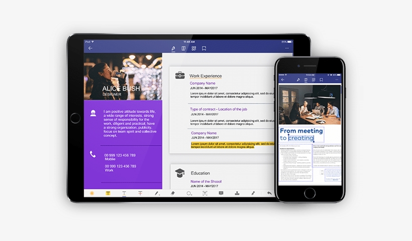 Pdfelement For Iphone And Ipad - Apple Ipad Family, transparent png download