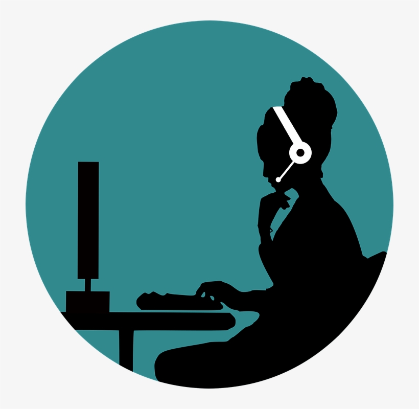 Call, Customer, Support, Woman, Silhouette, Head, Face - Stock.xchng, transparent png download