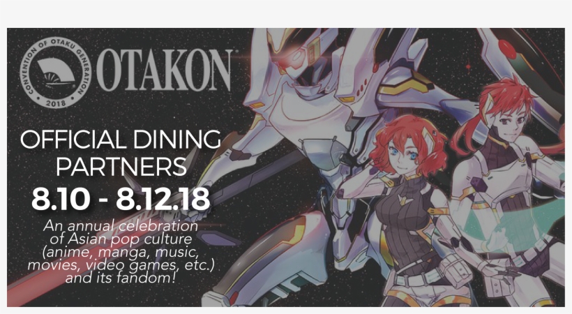 Dc Restaurants Help Kick Off Otakon - Otakon 2018, transparent png download