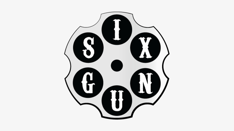 Six Gun Cards Undesign - Revolver Cylinder Clip Art, transparent png download
