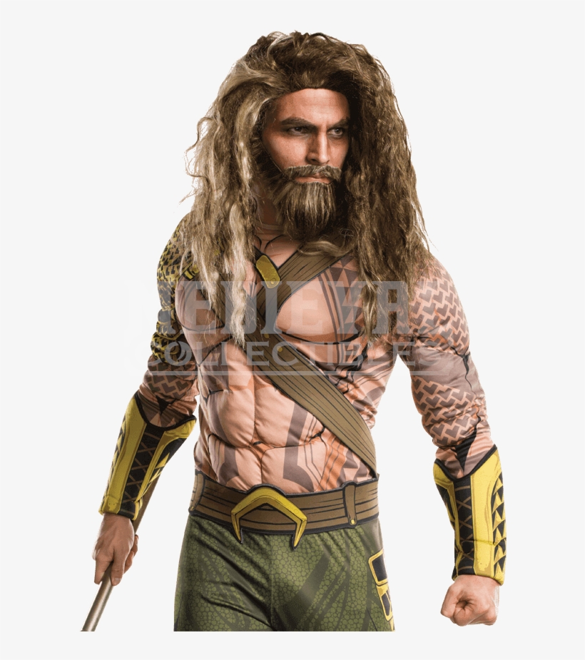 Adult Aquaman Beard And Wig Set - Aquaman Halloween Costume, transparent png download