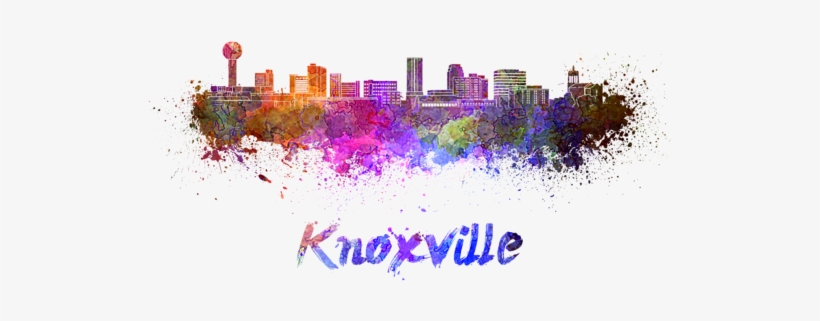 Click And Drag To Re-position The Image, If Desired - Knoxville Skyline In Watercolor, transparent png download