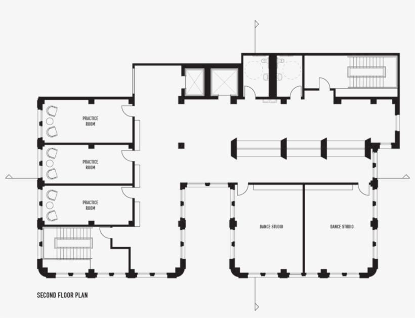 Fin Plan Second Floor - Diagram, transparent png download