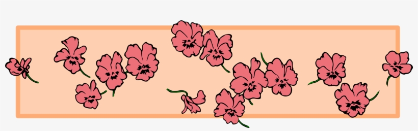 Clip Art Black And White Stock Floral Colour Big Image - Flower Divider Transparent, transparent png download