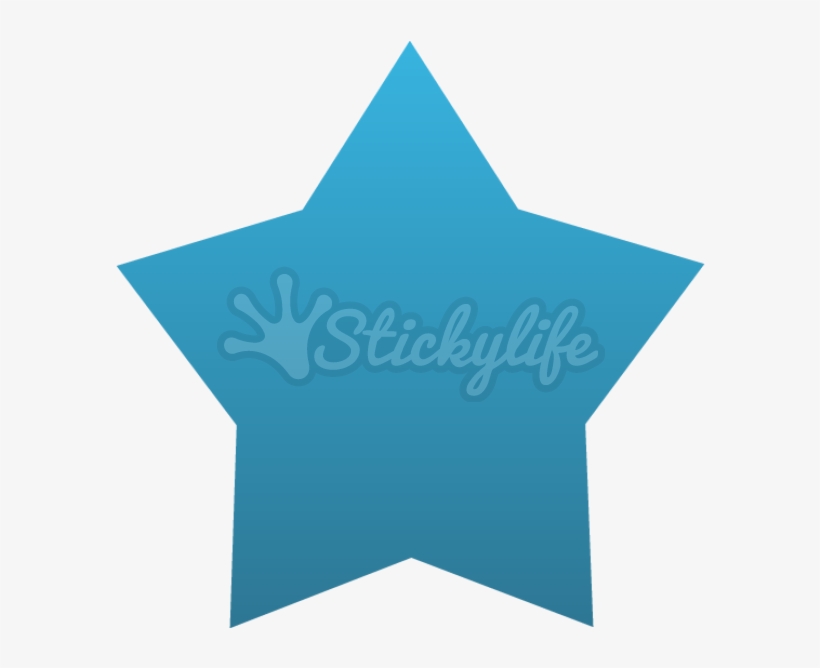 Star Temporary Tattoo - Illustration, transparent png download