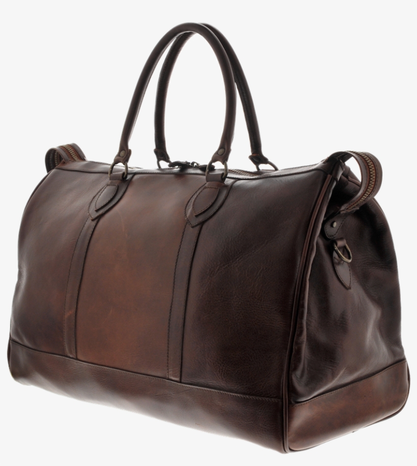Leather Duffel Bag - Handbag, transparent png download