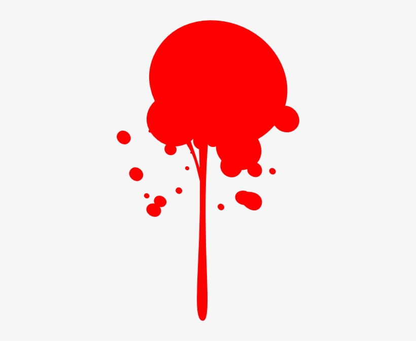 Splatter Clipart Transparent Background - Red Paint Splatter Clipart, transparent png download