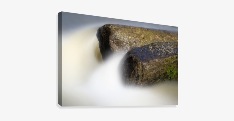 Two Wet Rocks Canvas Print - Waterfall, transparent png download
