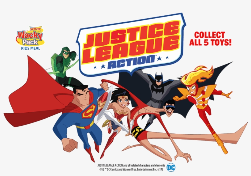 Sonic Drive-in “justice League Action” Toys - Sonic Wacky Pack Toys 2017, transparent png download