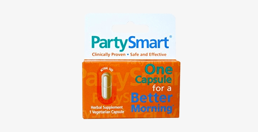 Partysmart® Bottle - Party Smart Hangover Pill, transparent png download