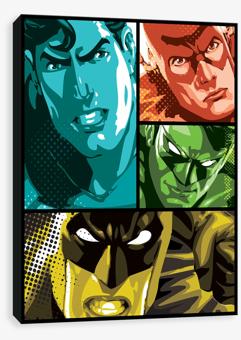Justice League - Art Print: Justice League: Justice League Supreme Team, transparent png download