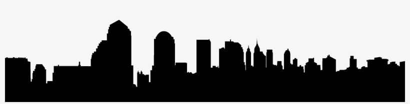 City Skyline Silhouette - View Of New York From Nj City, transparent png download