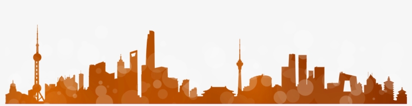Skyline Silhouette - Modern City Silhouette, transparent png download