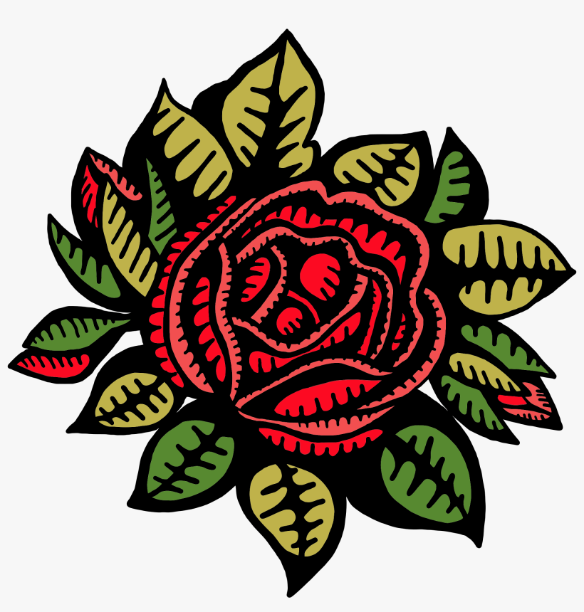 Red Rose Top View - Red Rose Sketch 100 Page Lined Journal: Blank 100 Page, transparent png download