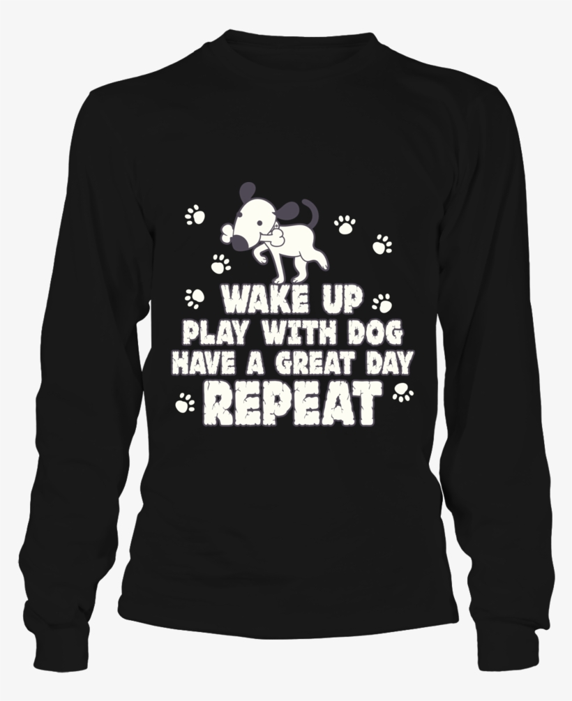 Wake Up Play With A Dog Have A Great Day Repeat Shirt - Ryan Suter #20 Unisex Long Sleeve, transparent png download