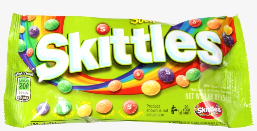 Sour Skittles - Skittles, transparent png download