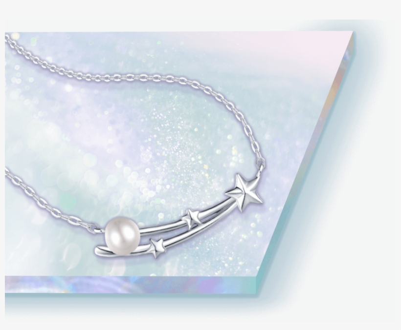 The Starry Sea 925 Silver Pearl Necklace - Pearl Necklace, transparent png download