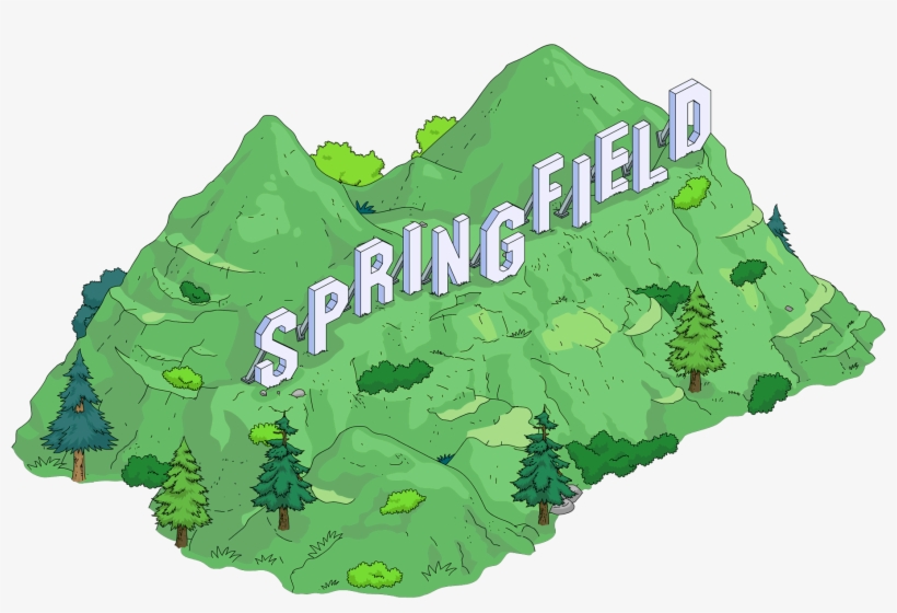 Springfield Sign Tapped Out - Simpsons Tapped Out, transparent png download