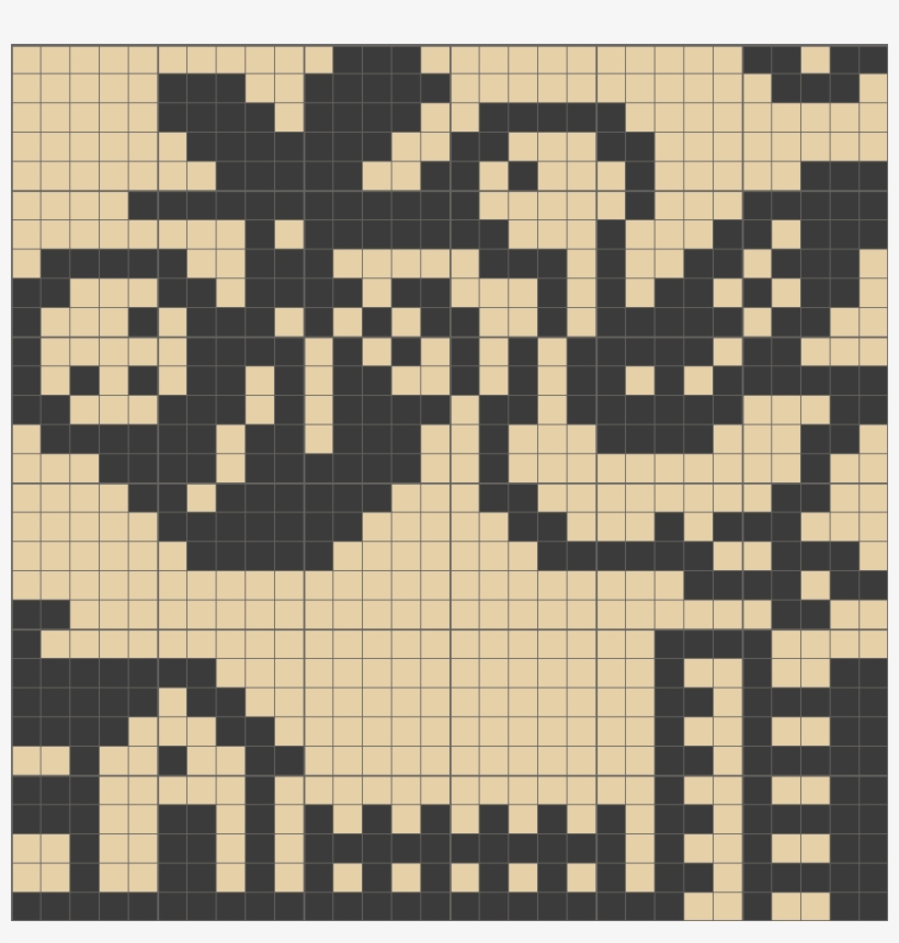 Solution For Original Crossme Level - Nonogram, transparent png download