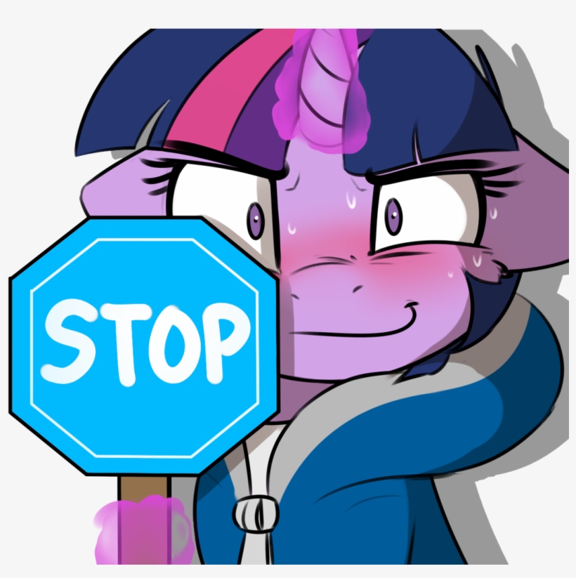 Captainpudgemuffin, Blushing, Clothes, Edit, Floppy - Undertale Sans Stop Sign, transparent png download