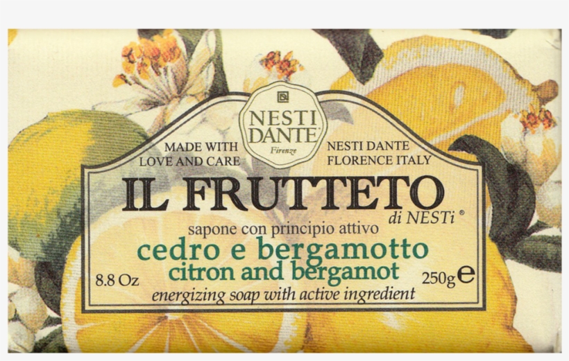 Nesti Dante Il Frutteto Citron & Bergamot Soap Bar - Nesti Dante Il Frutteto Citron And Bergamot Soap 250g, transparent png download