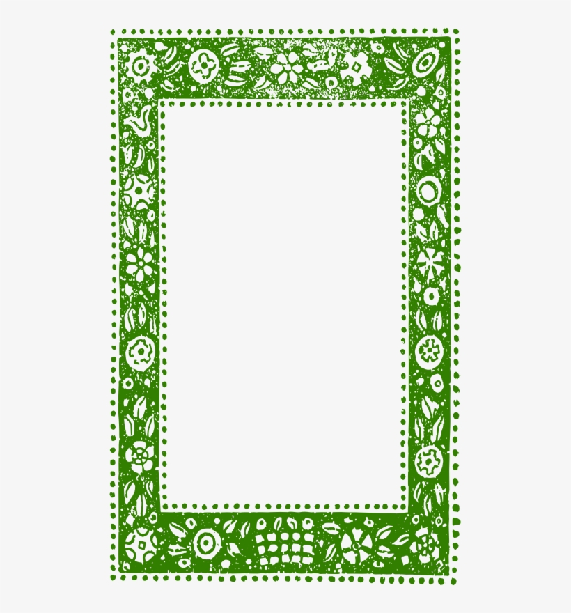Green Ethnic Nature Frame, transparent png download