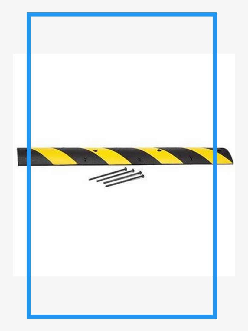 Tapco 1485 00021 Rubber Speed Bump With 4 Spikes, 6′, transparent png download
