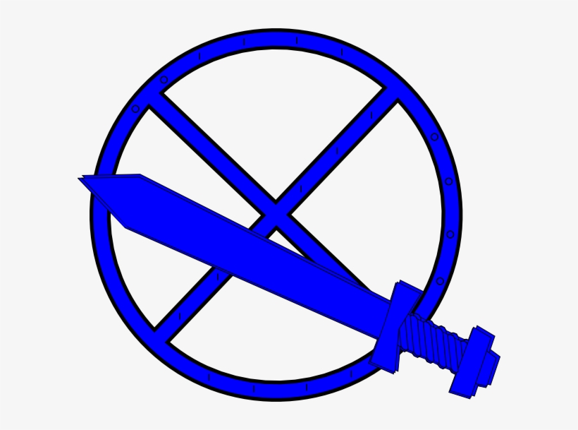 Sword And Shield2 Svg Clip Arts 600 X 529 Px, transparent png download